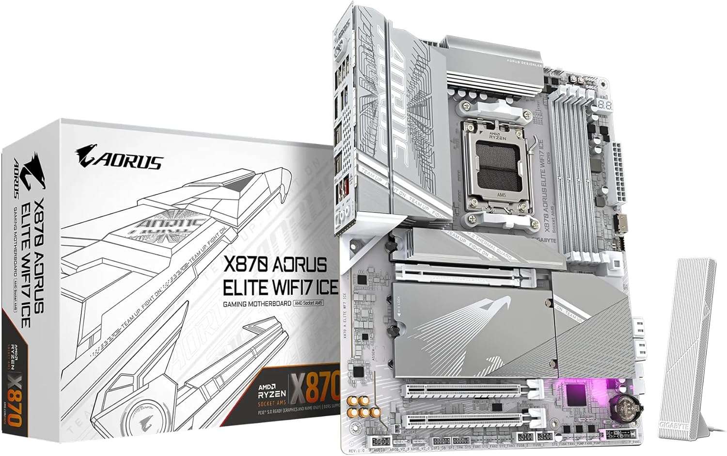 GIGABYTE X870 AORUS Elite WIFI7 - Best Motherboards for Ryzen 7 7800X3D